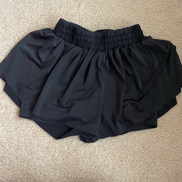 SHEIN Pants - SHEIN Black Butterfly Athletic Shorts